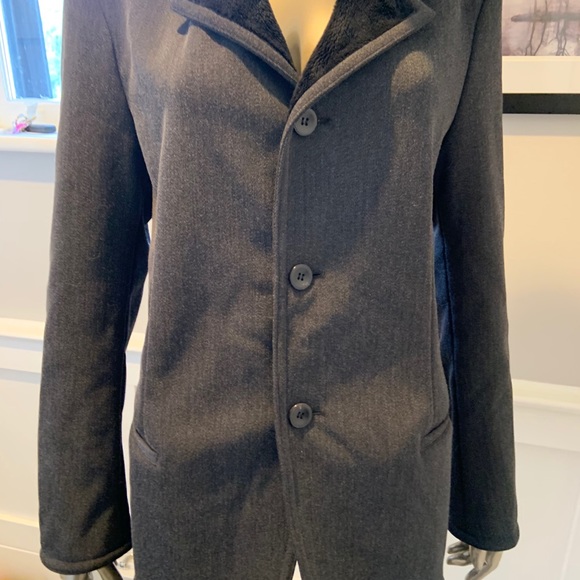 Armani Collezioni Jacket OverCoat Men’s Grey Small - Picture 2 of 16